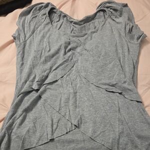 Grace Gray Asymmetrical Blouse